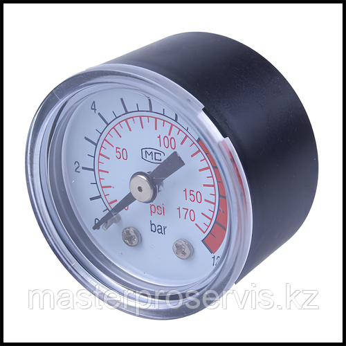 Манометр компрессор большой пластик 13 мм