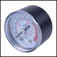 Манометр компрессор маленький пластик 9,5 мм