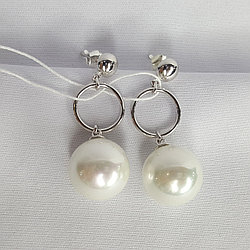 Серьги из серебра с фианитами Красная пресня 33612642Д