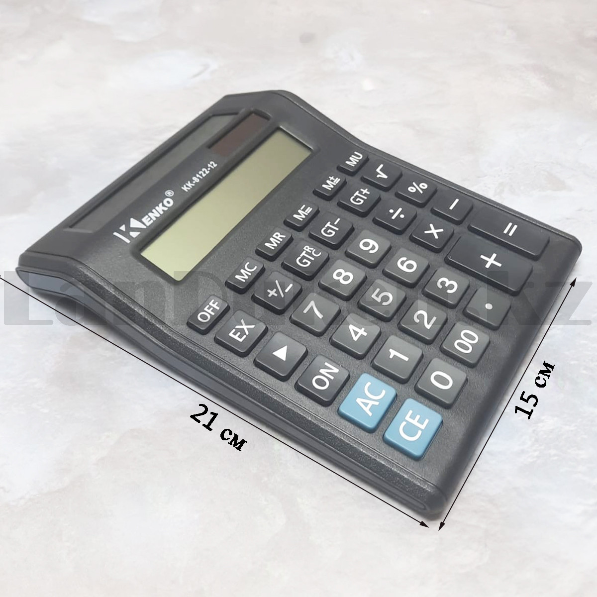 Калькулятор настольный 12-разрядный с двумя экранами Kenko KK-8122-12, фото 1