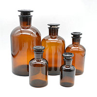 Банка (склянка) для реактивов, 5000мл, темная, с пришлиф. пробкой, узкая горловина