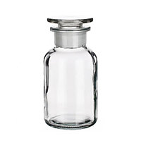 Банка (склянка) для реактивов, 5000мл, прозрачная, с пришлиф. пробкой, широкая горловина