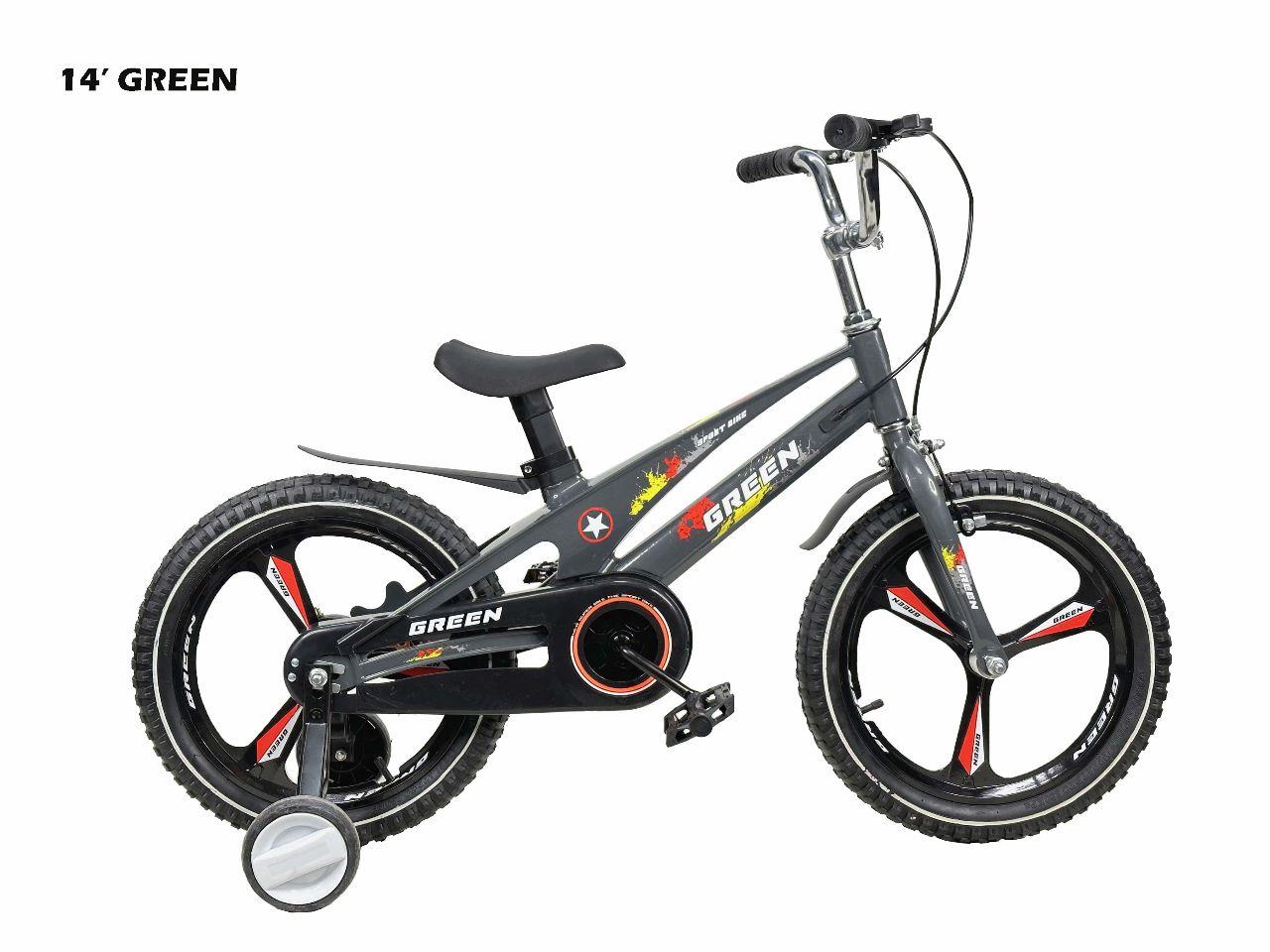 Детский велосипед c помощником GREEN-14 размер - фото 4 - id-p107835996