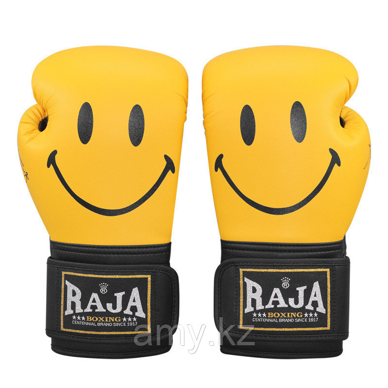 Боксерские перчатки Raja Boxing оригинал Натуральная кожа 14 Oz - фото 1 - id-p107837083