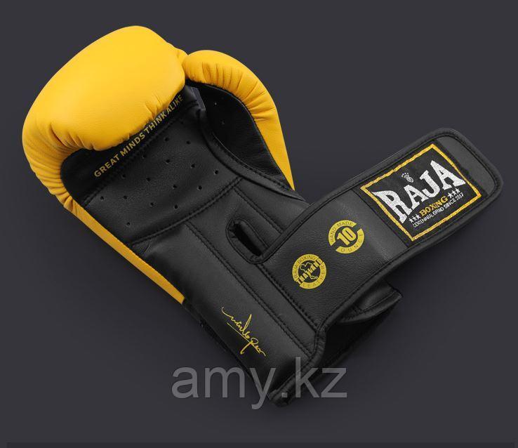 Боксерские перчатки Raja Boxing оригинал Натуральная кожа 14 Oz - фото 2 - id-p107837083