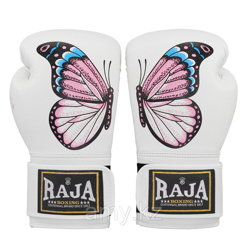 Боксерские перчатки Raja Boxing оригинал Натуральная кожа 14 Oz