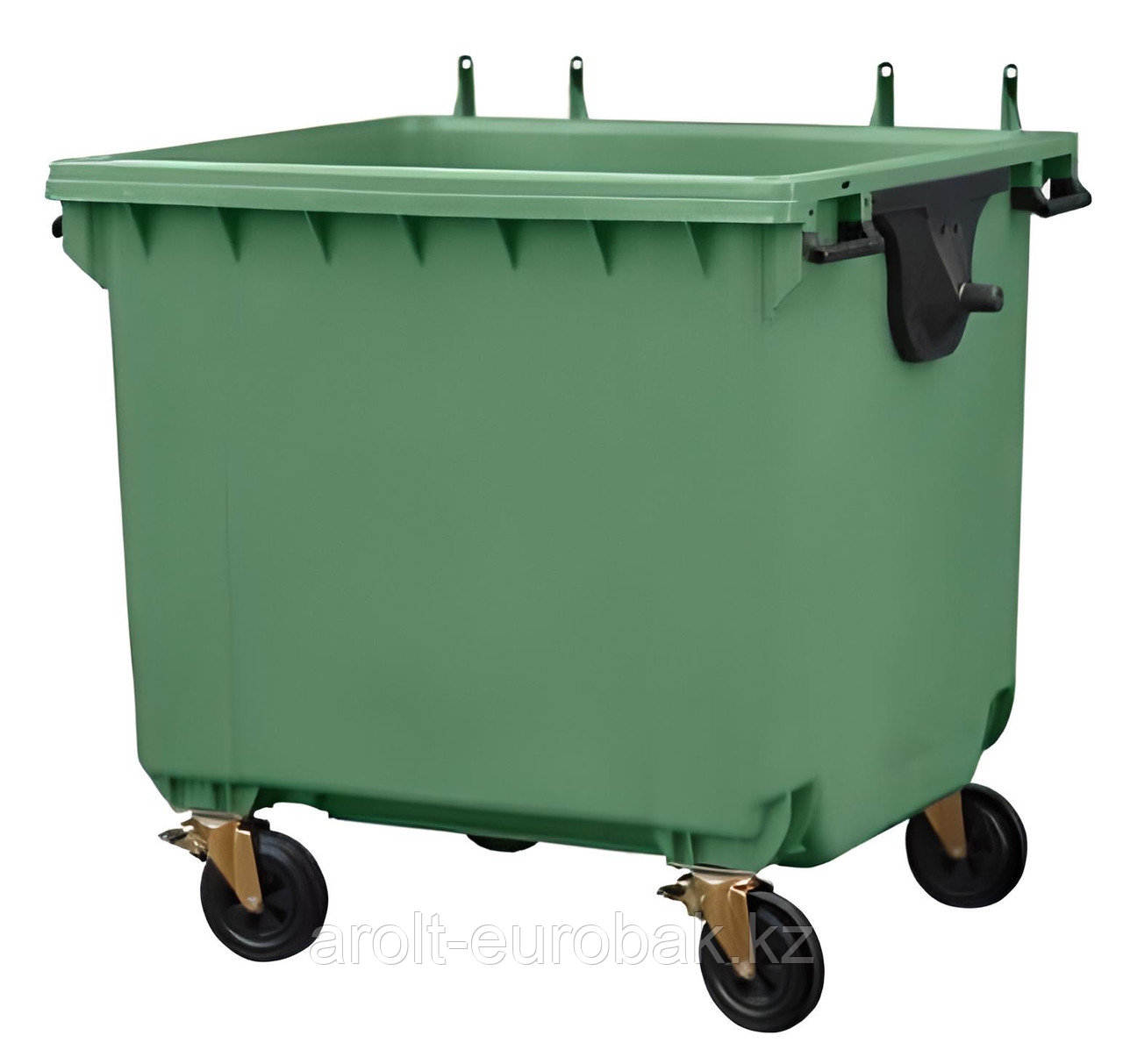 Пластиковый мусорный Евро-контейнер 1100л/без крышки - фото 1 - id-p107836986