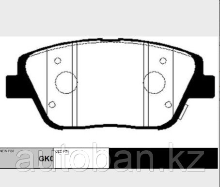 Колодки дисковые передние Hyundai Sonata YF 2010-/KIA Optima 2.0/2.4/2.0CRDi 2010> - фото 1 - id-p107837254
