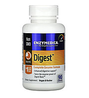 Enzymedica digest, полная формула ферментов, 90 капсул