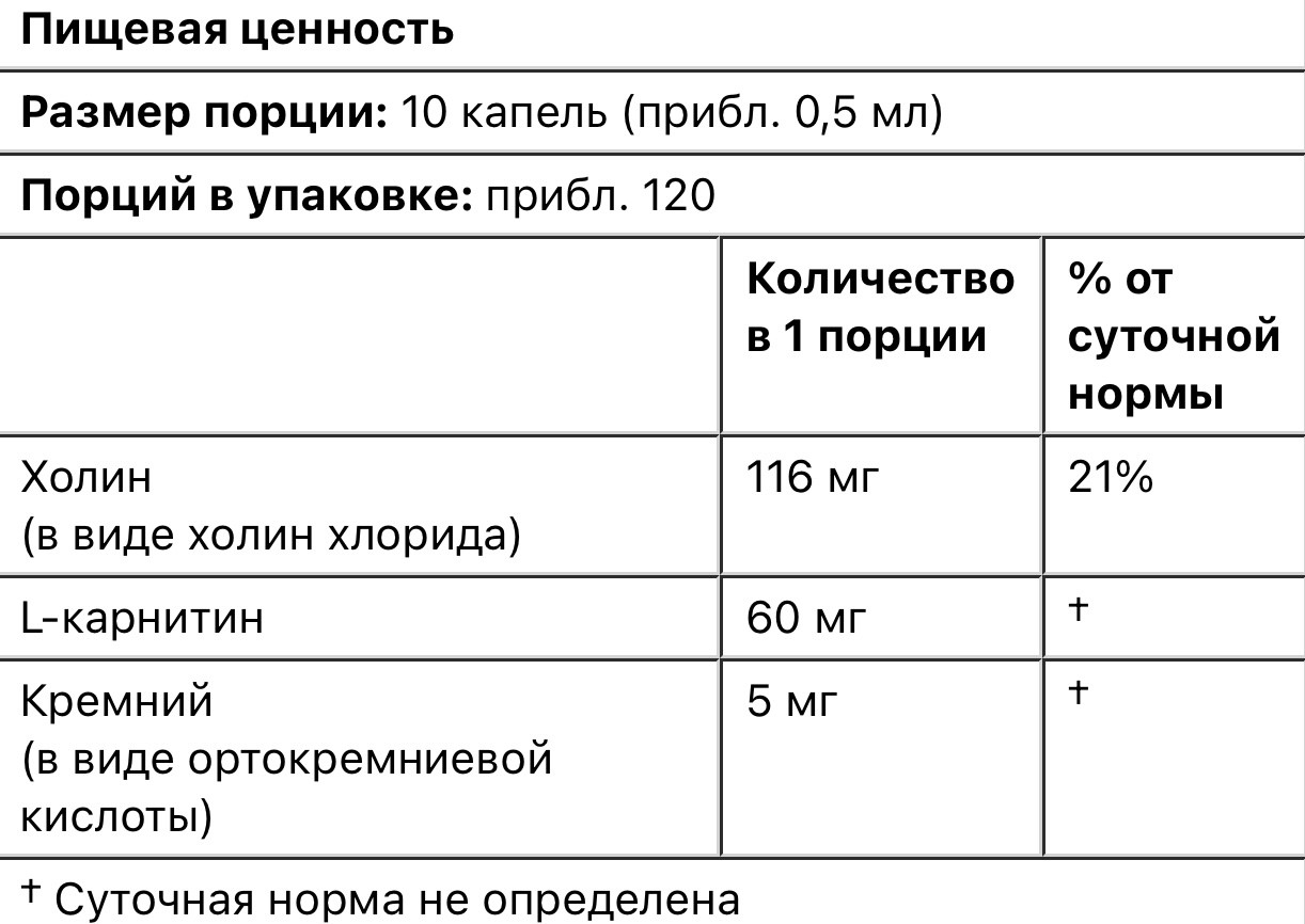 California gold nutrition холиновый и кремниевый комплекс, коллаген, 60мл - фото 4 - id-p107856833