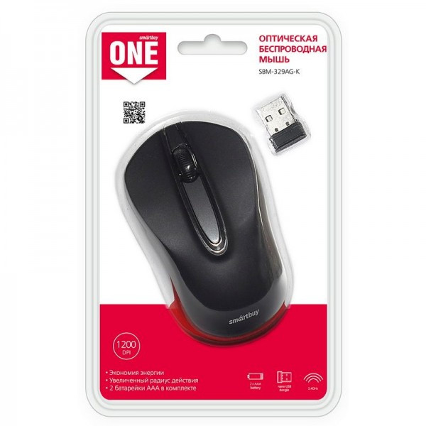 Мышь оптическая беcпроводная Smartbuy ONE 352, USB