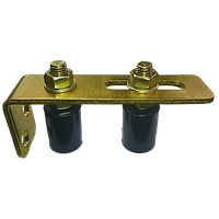 Опора роликовая L-образная с двумя роликами 40х40мм