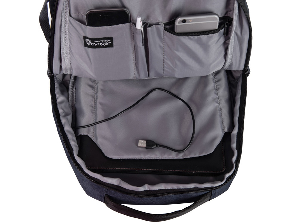 Рюкзак Flash для ноутбука 15'', темно-синий - фото 8 - id-p107868350
