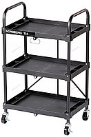 Тележка инструментальная с 3 пластиковыми полками, складная NORDBERG T14