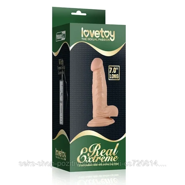 Фаллоимитатор на присоске от LoveToy "Real Extreme". 17.5см