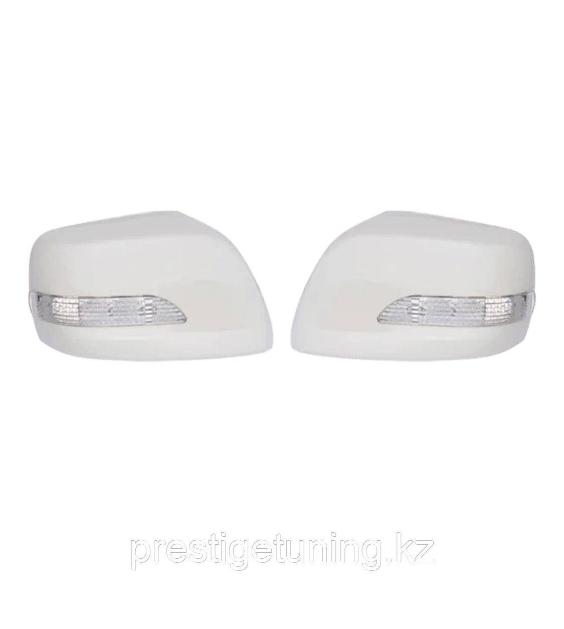Крышки зеркал на Land Crusier 200 2008-15 с поворотниками (LED) Белый цвет - фото 7 - id-p107873928