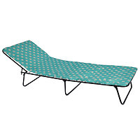 Кровать раскладная с матрасом 2 см ,190×65×26 см, до 80 кг, рисунок МИКС