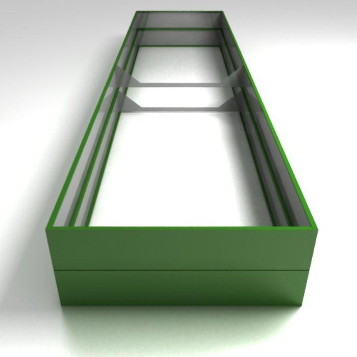Грядка оцинкованная, 390 × 100 × 34 см, зелёная, набор 2 шт. - фото 1 - id-p107882024