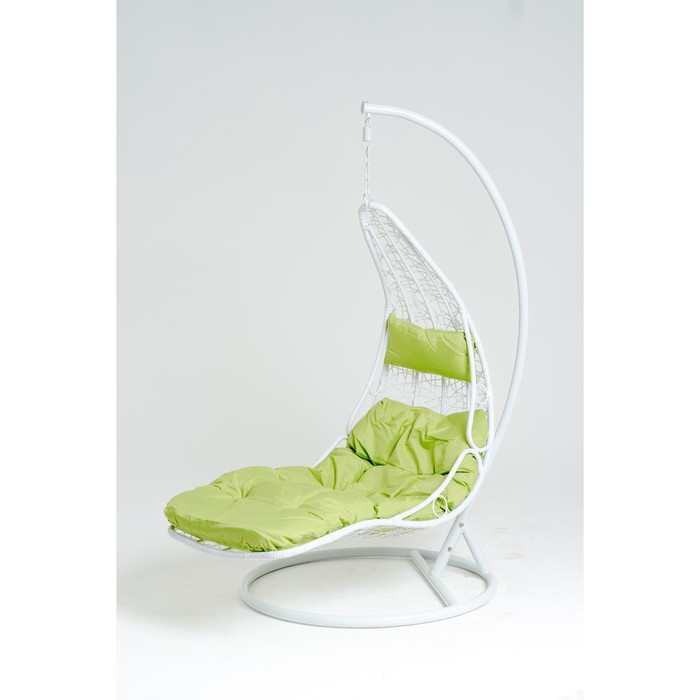 Подвесное кресло, с подушкой, искусственный ротанг, цвет белый, 44-003-02 - фото 1 - id-p107888820