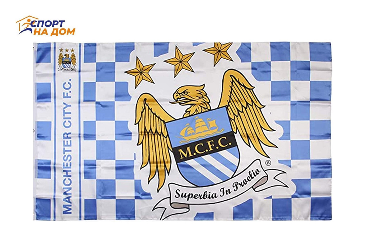 Клубный флаг Manchester City FC "Манчестер Сити" (150*90 см)