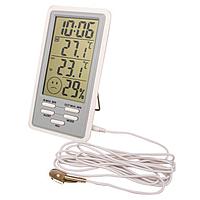 Термогигрометр цифровой со встроенными часами и будильником