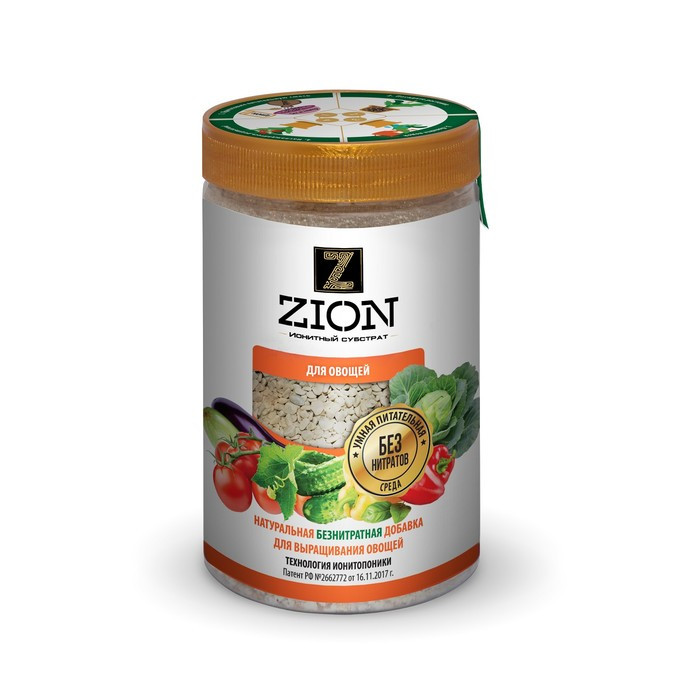 Субстрат ионитный, 700 г, для выращивания овощных культур, ZION - фото 1 - id-p107892215