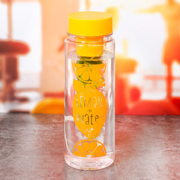 Бутылка для воды «Лимон+Вода», 500 мл - фото 1 - id-p107886445