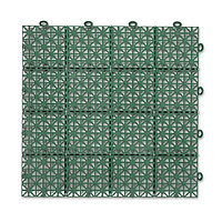 Модульное покрытие, 30 × 30 × 1,1 см, пластик, зелёное, 1 шт.
