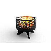 Костровая чаша "Олени в лесу"65 х 65 х 59см