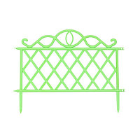 Ограждение декоративное, 36 × 42 см, пластик, зелёное