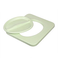 Сиденье для уличного туалета, 44 × 38,5 см, пенополиуретан, с крышкой, зелёное