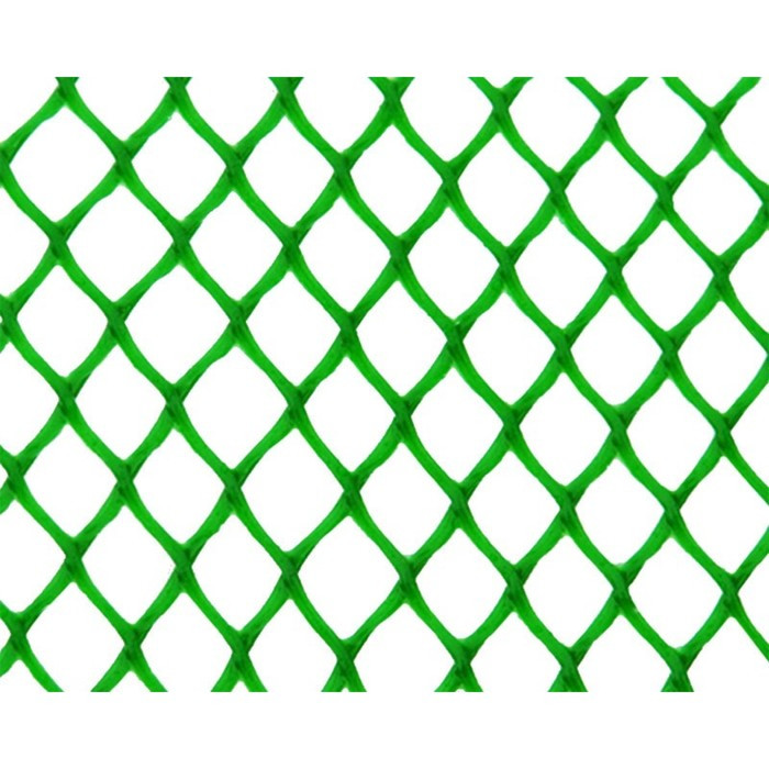 Сетка садовая, для ограждения, 0.4 × 10 м, ячейка 7 × 7 мм, зелёная - фото 1 - id-p107903456