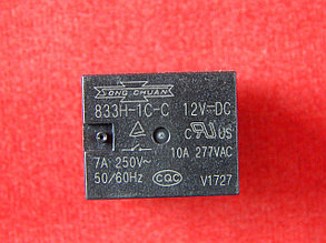 833H-1C-C 12VDC, Реле 1 переключ. 12VDC, 7A/250V SPDT