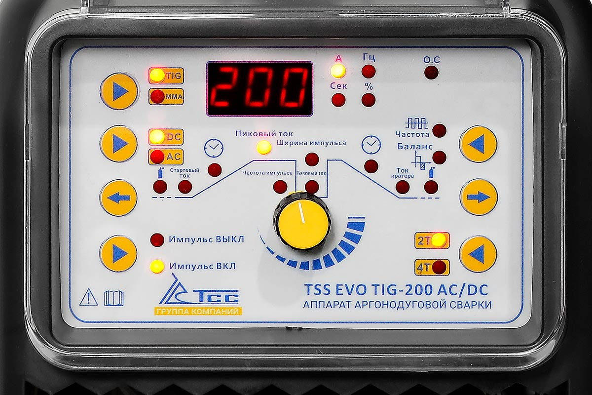 Аппарат аргонодуговой сварки TSS EVO TIG-200 AC/DC - фото 4 - id-p107926238