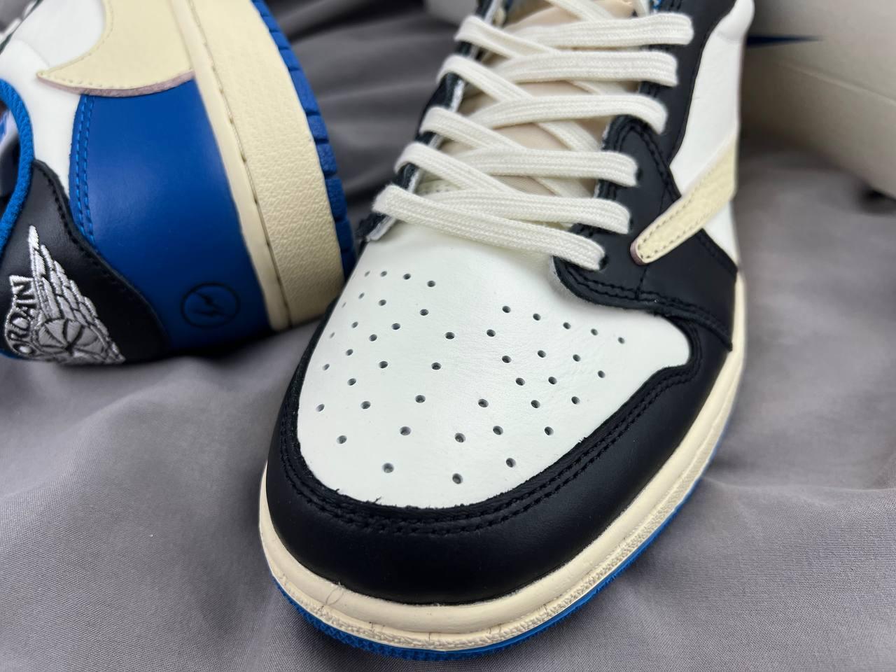 Кроссовки Nike Air Jordan 1 Low OG SP из коллаборации с Travis Scott и Fragment ЛЮКС Качество - фото 5 - id-p107291346