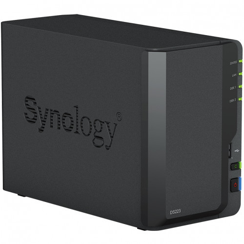 Сетевое оборудование Synology DS223 Сетевой NAS сервер 2xHDD для дома - фото 1 - id-p107913317