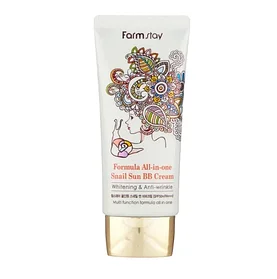 FarmStay крем All-in-one Snail Sun BB cream (SPF 50+/PA+++) 50g