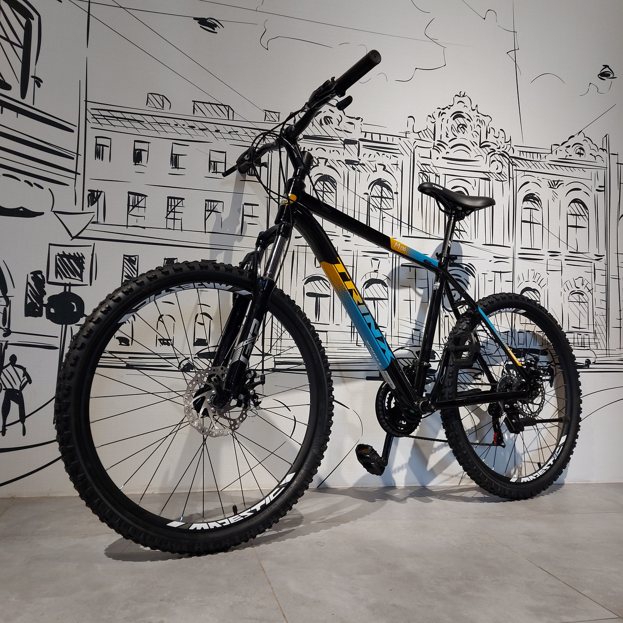Горный Велосипед Trinx "M136" 19" алюминиевая рама. 26" колеса. Скоростной. Mtb.