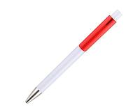Ручка шариковая эконом - класса белая/красная глянцевая RIGOR
