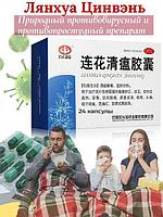 Ляньхуа Цинвень Цзяонан для лечения гриппа, простуды и вирусных заболеваний 24 капсулы
