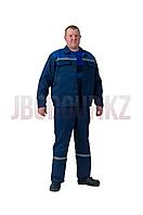 Костюм летний РАБОЧИЙ ТЕХНИК спецодежда мужская рабочая летняя(куртка+полукомбинезон, тк. смесовая)