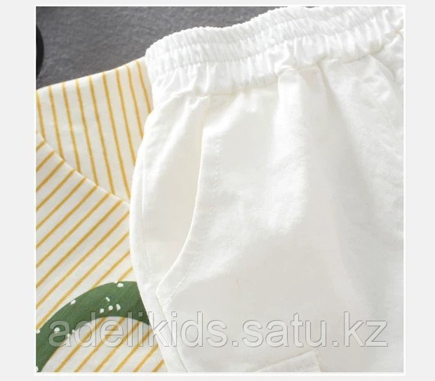 Белые детские шорты для мальчика под джинс на 4, 5,6 и 7 лет - фото 4 - id-p107929423