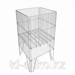 Корзина акционная 600х600 мм, h 780 мм, Нордика, Тип-3, набор С/З (Хром)