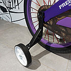 Детский двухколесный велосипед "Prego". Версия 2.0. 18" колеса. С боковыми колесами. Фиолетовый., фото 4