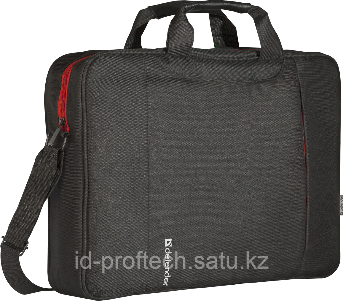 Сумка для ноутбука Defender Geek 15-16* (черный). Стильная сумка для ноутбуков с диагональю 15.6* с усиленной - фото 1 - id-p107931187