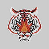 Термоаппликация «Мордашка тигра», 9,2 × 8,9 см, цвет оранжевый, фото 2