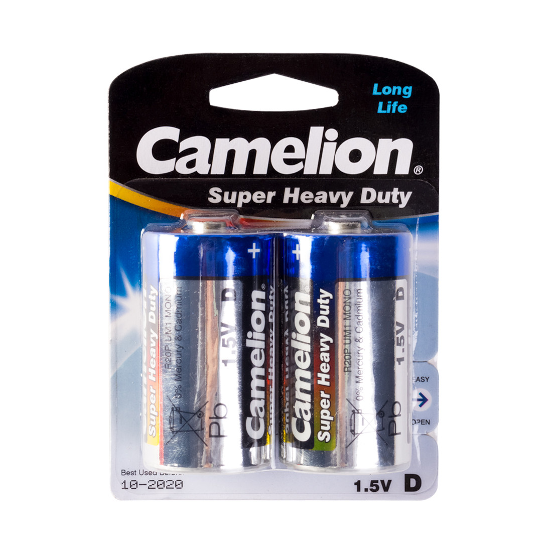Батарейка CAMELION R20P-BP2B Super Heavy Duty D 1.5V mAh 2 шт. Блистер