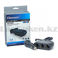 Olesson IN-CAR 1518 к лігіндегі темекі тұтандырғышына арналған USB үшайыры 1 USB және 3 шығыс