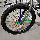 Детский двухколесный велосипед "Prego". Версия 2.0. 20" колеса. С боковыми колесами. Серый., фото 3