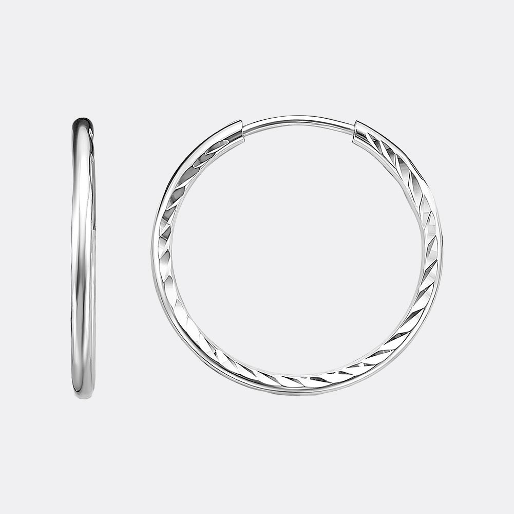 Серебряные серьги-конго Красная Пресня 3301608б5 , конго, фото 1